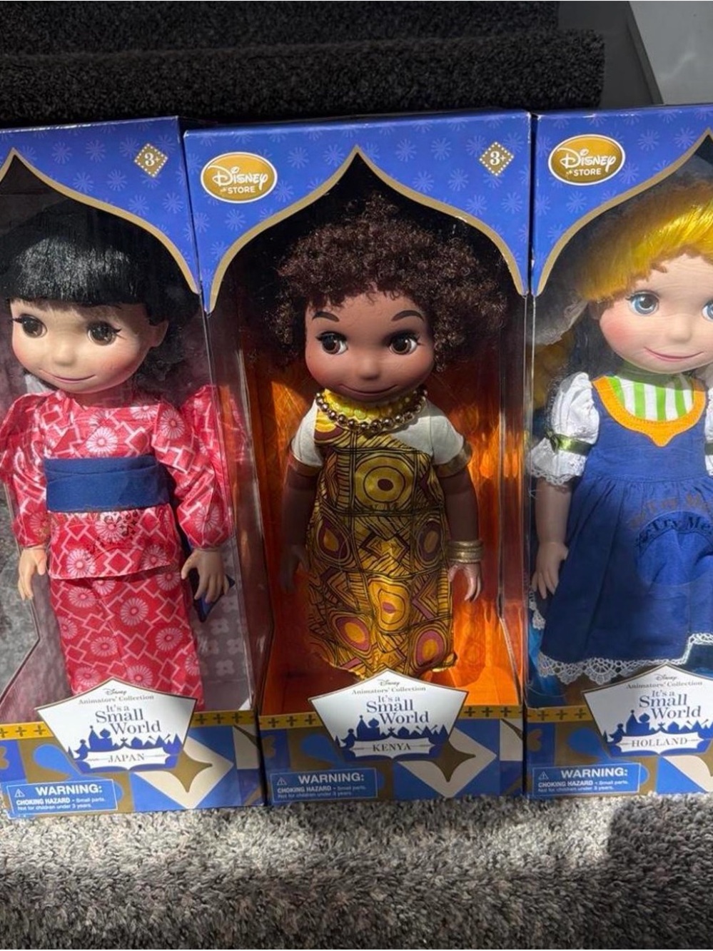 Disney Animator’s Collection It’s a Small World dolls - Japan, Kenya, Holland